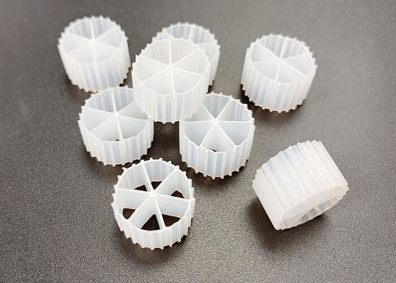 satın al Beyaz Renkli FDA Güvenli HDPE Malzemesi Hareketli Yatak Biofilm Reaktör Yaşam Süresi 15 Yıl online manufacture