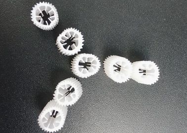 MBBR Bio Media Ağır Boyut 5 * 10mm Virgin HIPS Malzeme Plastik MBBR Filtre Medyası