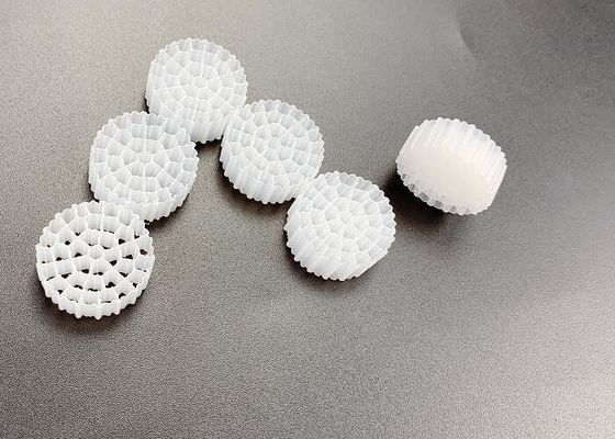 Plastik Biyo Medya Havalama Ekipmanı IFAS MBBR K1 Filtre Medyası Beyaz Renk