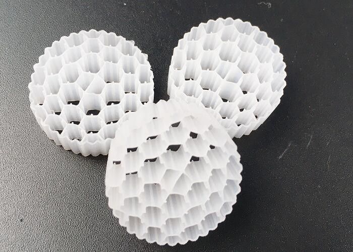Pe38 25*4mm Hdpe Mbbr Bio Filtre Medyası Güvenli Hareketli Yatak Büyük Yüzey Alanı