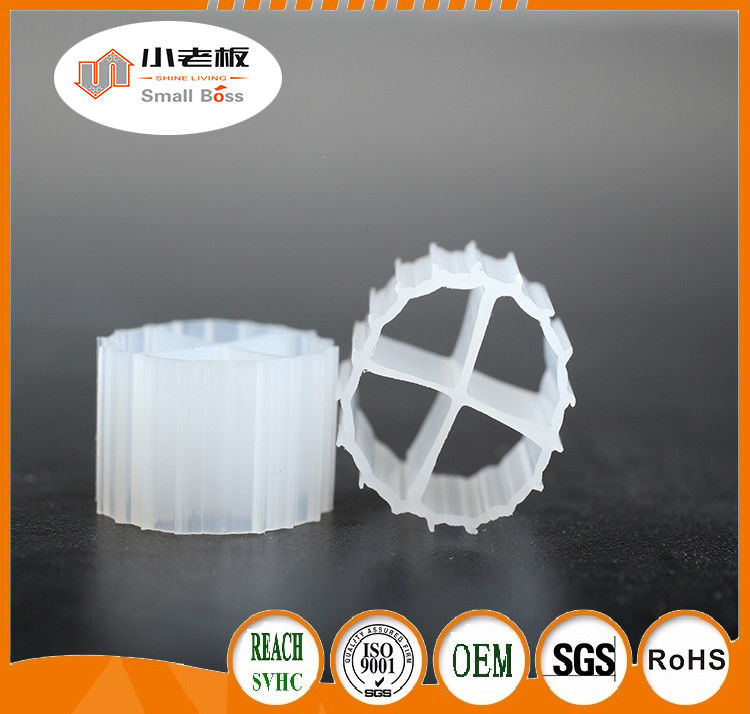 11*7mm Doğal Renkli Ve Bakire HDPE Malzemesi MBBR Biofilm Taşıyıcı Üretici