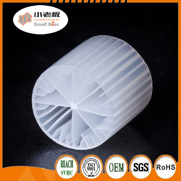 Beyaz renkli ve bakire HDPE malzemesi olan 15*15mm boyutlu anaerobik tank için MBBR filtre ortamı
