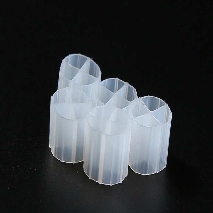 Beyaz yüzen filtre ortamı bakire HDPE malzemesi PE01 12mm X 9mm