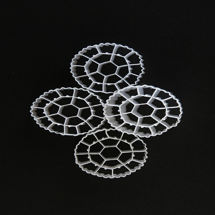 25mm X 10mm Boyut Plastik Filtre Medya Bakire HDPE Malzemesi MBBR Bio Toplar