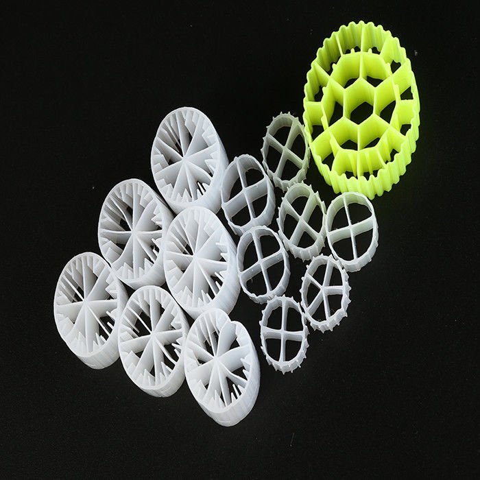 Plastik Akvaponik MBBR Filtre Medyası 25*12mm Boyut Su Arıtma Bio Cel Havuz için