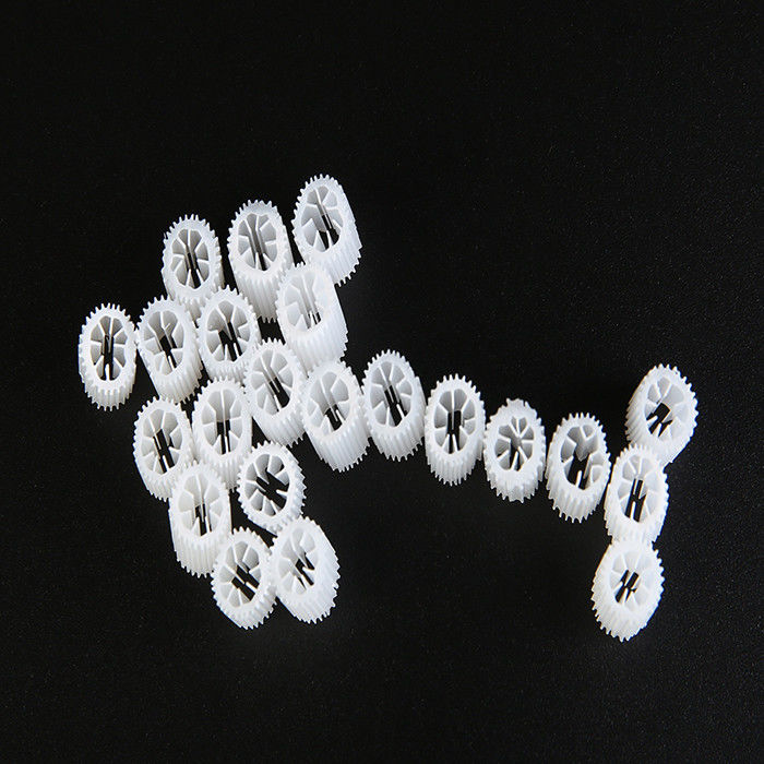 7 delikli yüzen filtre ortamı HIPS malzemesi Endüstriyel kanalizasyon için plastik biyolojik hücre