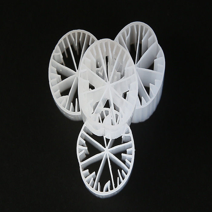 HDPE Filtre Medyası Yüzen Filtre Medyası MBBR Beyaz Renk 15mm X 15mm