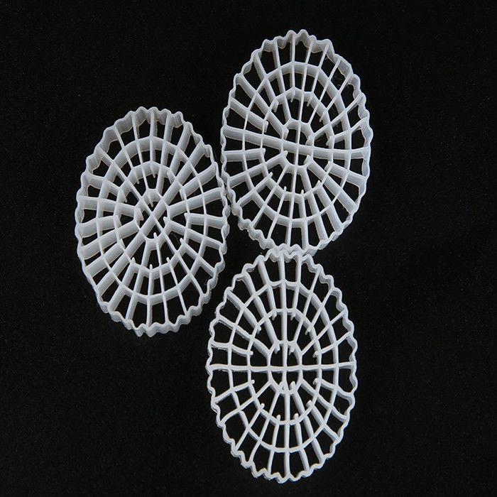 Virgin HDPE Malzemesi MBBR Plastik Bio Filtre Medyası İyi Yüzey Alanı