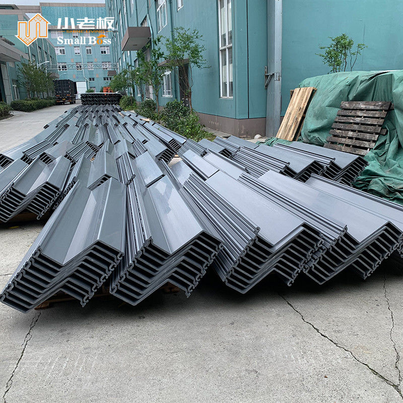 Maliyet Çözümlü Deniz Duvarı Vinil Yaprak Yığın Panelleri 10mm 11mm Z Tipi PVC Yaprak Yığınları