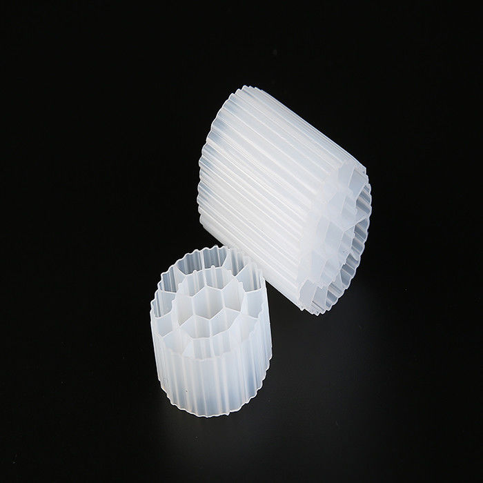 % 100 bakire HDPE malzemesi MBBR Bio Media 35*18mm Boyut FDA Sertifikası
