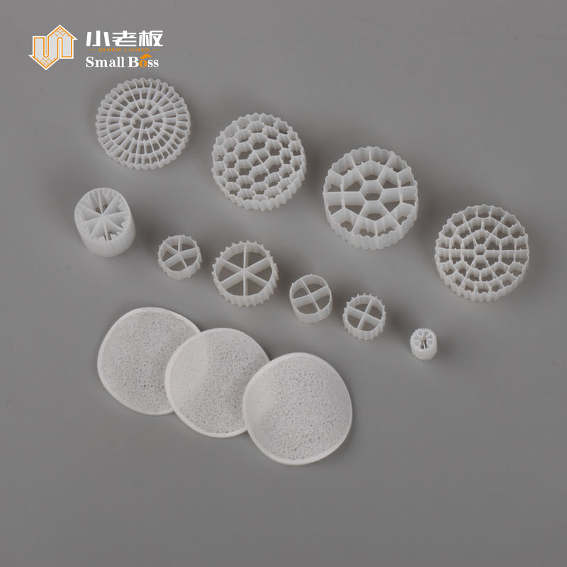 PE38 PE plastik malzemesi FDA denetimi 800m2/m3 mbbr biofilter taşıyıcı