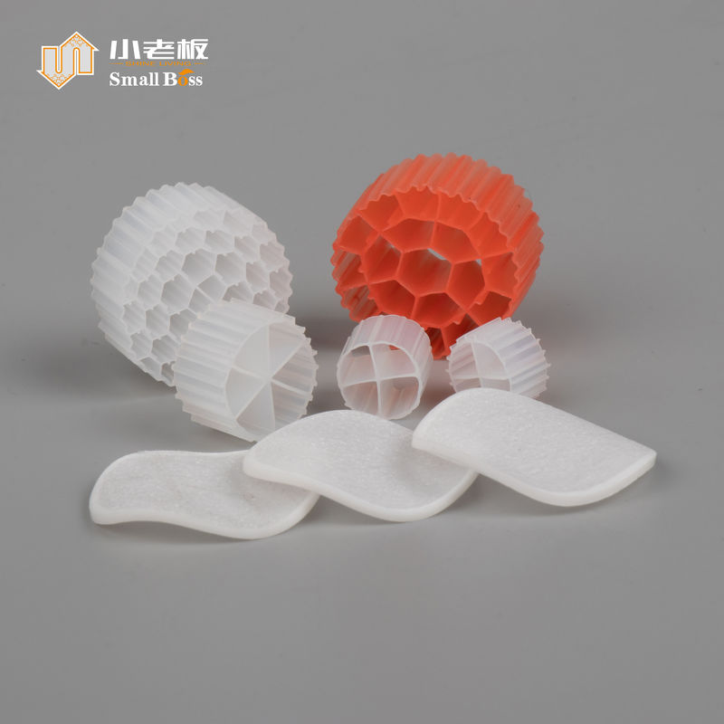 PE38 Profesyonel Plastik Filtre Medyası HDPE Malzemesi Akvaryum Biyo Medyası
