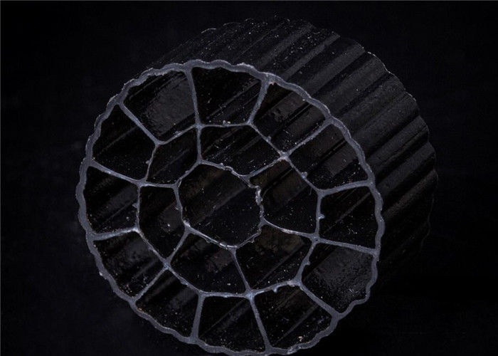 25 mm x 12 mm renkli MBBR Filtre Medyası HDPE Malzeme PE06 Bio Medyası