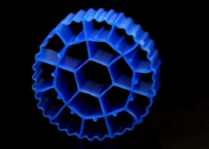 Plastik MBBR Biyo hücre BIO Topları RAS Şok Direnci için Filtre Medyası