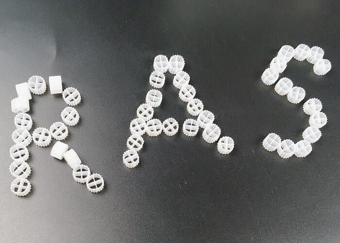 Anaerobik Tank Çevre dostu MBBR Filtre Taşıyıcı Karides Çiftliği için Yüzen Medya