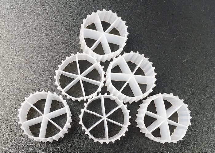 MBBR BIOCELL Hidroponik atık su arıtma 6 oda 16*10mm beyaz renkte uzun ömürlü dolucu taşıyıcı