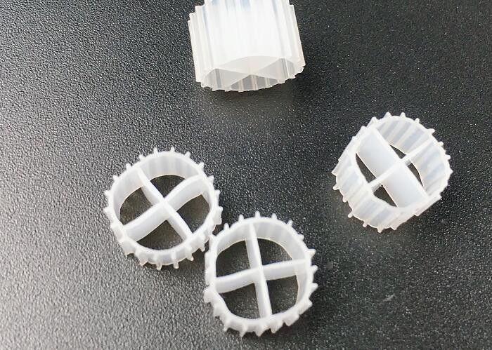 Kaldnes MBBR Biyo Filtre Medyası Yüzen Hareketli Yatak Biofilm Reaktörü Akvaryum Beyaz Renk 11*7mm