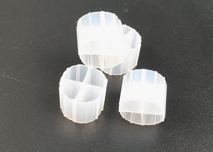 Beyaz yüzen filtre ortamı bakire HDPE malzemesi PE01 12mm X 9mm