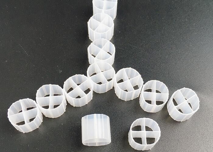 Uzun Yaşam Süresi MBBR Filtre Medyası 4 Delik Çevre Dostu