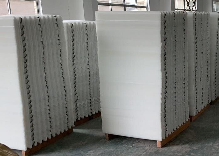 UV Ioresistant Lamella Filtresi Batık Havalandırılmış Sabit Filmler Beyaz Renk