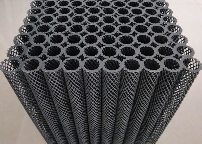 Bio Block Hdpe Su Arıtma İçin Plastik Boru Çapı Medyası Siyah Renk Sıcak Su Tüketimi İçin