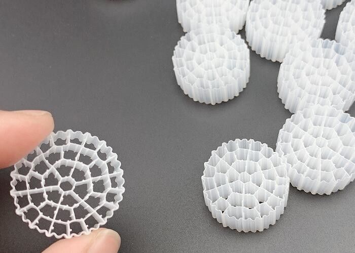 MBBR Bio Ball Kanalizasyon Arıtma Plastik Filtre Medyası 25*10MM