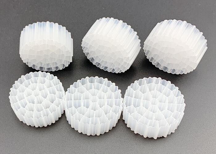 Beyaz Renkli HDPE K1 Su Kalitesini Artırmak İçin PE37 Filtre Medyası