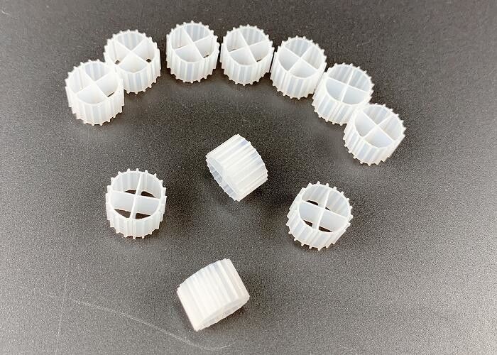 Virgin HDPE Beyaz 11MM Biyo Filtre Medyası Denitrifikasyon İçin