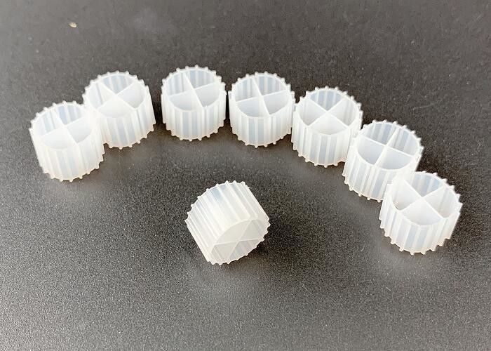 Virgin HDPE Beyaz 11MM Biyo Filtre Medyası Denitrifikasyon İçin