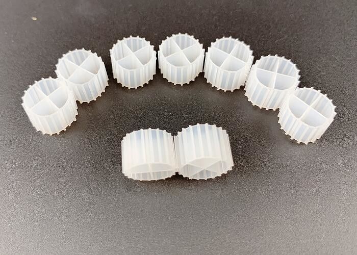 Virgin HDPE Beyaz 11MM Biyo Filtre Medyası Denitrifikasyon İçin