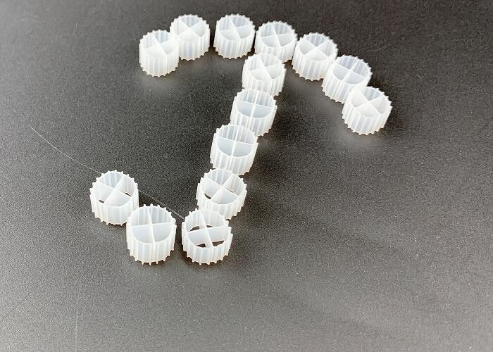 Virgin HDPE Beyaz 11MM Biyo Filtre Medyası Denitrifikasyon İçin