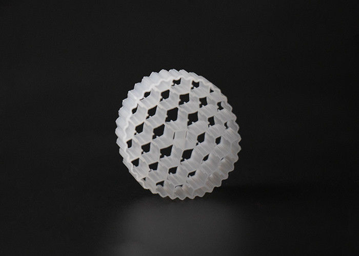 Beyaz Renkli HDPE Malzemesi 38 Delik MBBR Taşıyıcı Virgin PE