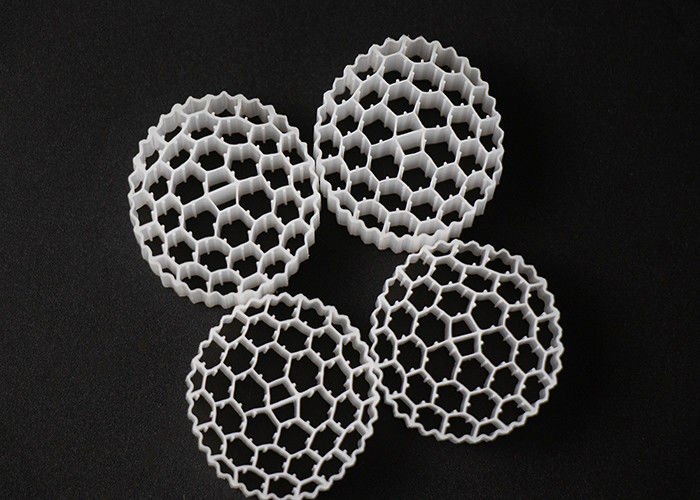 Beyaz Renkli HDPE Malzemesi 38 Delik MBBR Taşıyıcı Virgin PE