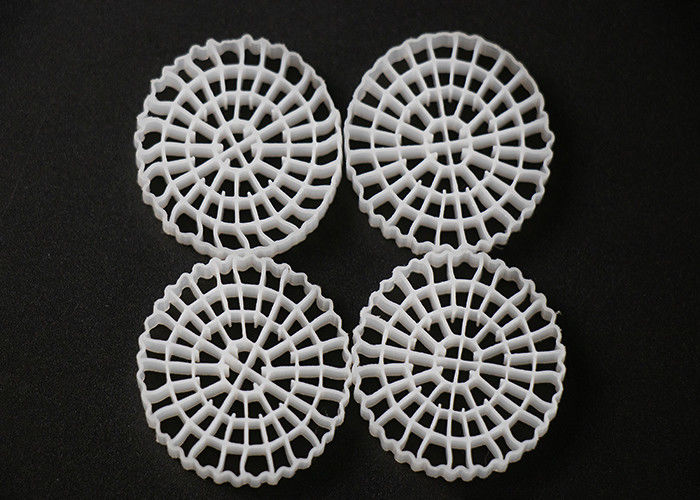 25*4mm PE64 K5 MBBR Bio Media K5 RAS Sistemi İçin Beyaz Renkli Ve Bakir HDPE Malzemesi