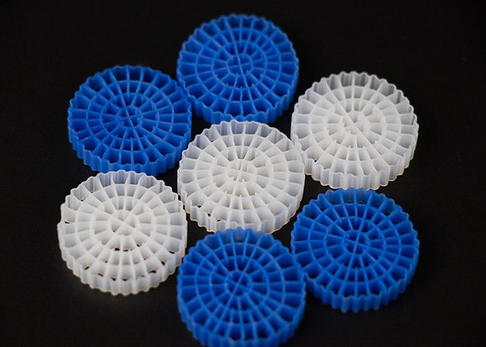 RAS Beyaz Plastik Filtre Medyası MBBR K5 Balık Çiftliği, Su Temizliği için