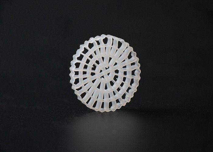 Beyaz Hdpe RAS Fda Kaldnes Filtre Medyası 0.97g/Cm3 yoğunluk