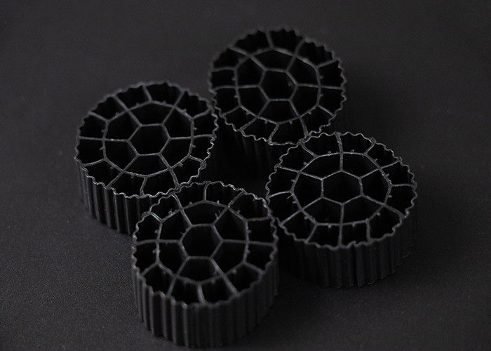 25mm X 10mm Boyut Plastik Filtre Medya Bakire HDPE Malzemesi MBBR Bio Toplar