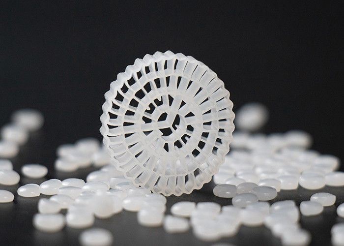 HDPE Beyaz Renkli Hareketli Yatak Biofilm Reaktörü Hızlı Büyüme