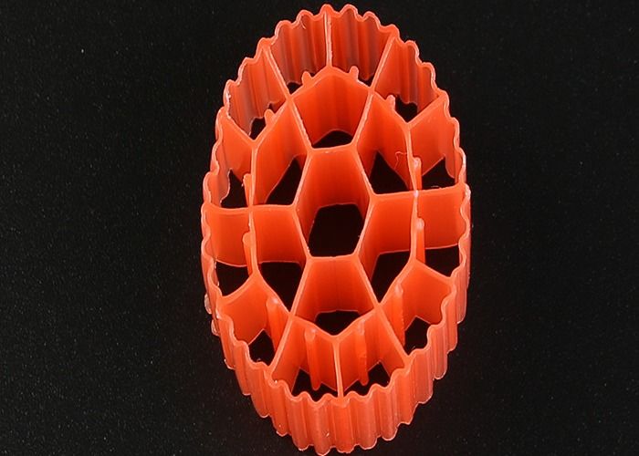 19 delikli K3 Biyo hücre filtresi, bakire HDPE malzemesi ve beyaz rengi ile