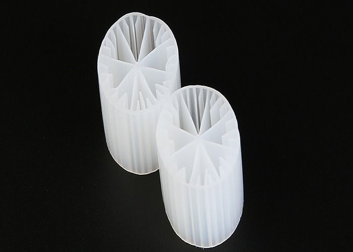 Plastik Malzeme MBBR Bio Media Virgin HDPE Ve Beyaz Renk 15 * 15mm Su için Boyut
