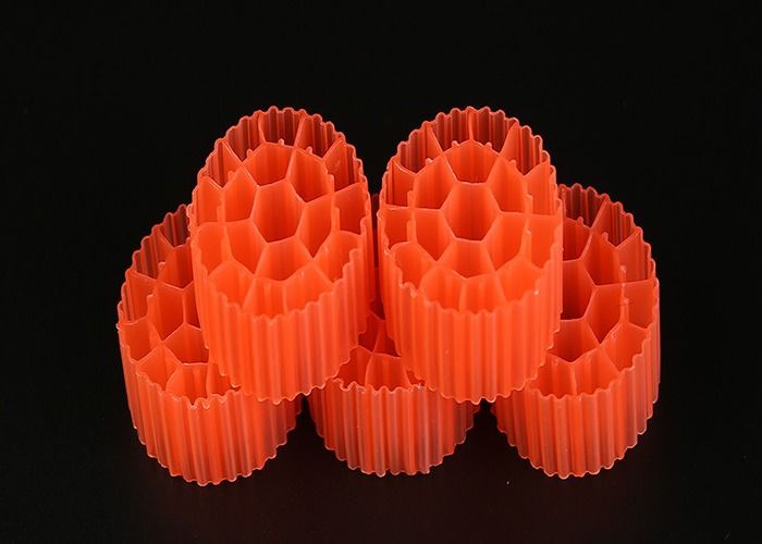 Siyah Renk Plastik Filtre Medyası MBBR Filtre Medyası 25mm X 12mm Boyut Ve Beyaz Renk