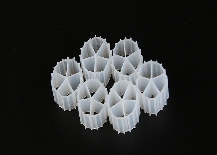 Kanalizasyon Hareket Yatak Biyo hücre filtresi ortamı Daha düşük enerji tüketimi 10mm X 7mm Boyutu