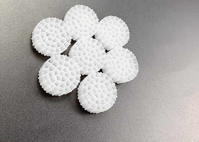 Plastik Biyo Medya Havalama Ekipmanı IFAS MBBR K1 Filtre Medyası Beyaz Renk