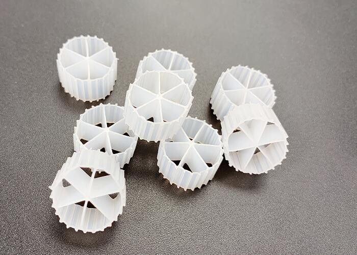 Biyocell Bio Carrier PE04 6 Oda MBBR Anaerobik Tank için Bio Top Filtre Medyası