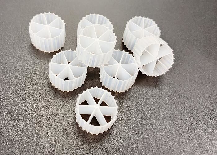 Biyocell Bio Carrier PE04 6 Oda MBBR Anaerobik Tank için Bio Top Filtre Medyası