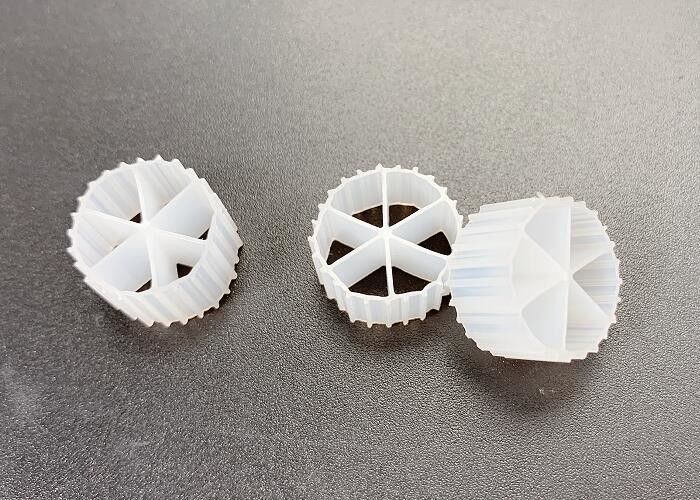 Biyocell Bio Carrier PE04 6 Oda MBBR Anaerobik Tank için Bio Top Filtre Medyası