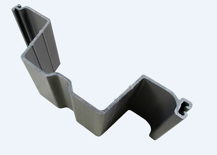 Gri Vinyl PVC Yaprak Yığın 10MM Kalınlığı U Tipi Ekstrüzyonla